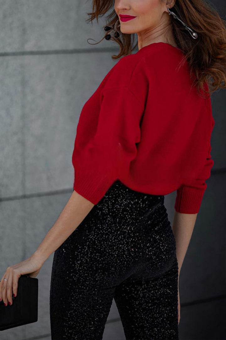 Pantalón Elea - Lentejuelas y cintura elástica